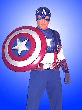 licensed captain america costume marvel superheros kid's birthday parties nj new jersey